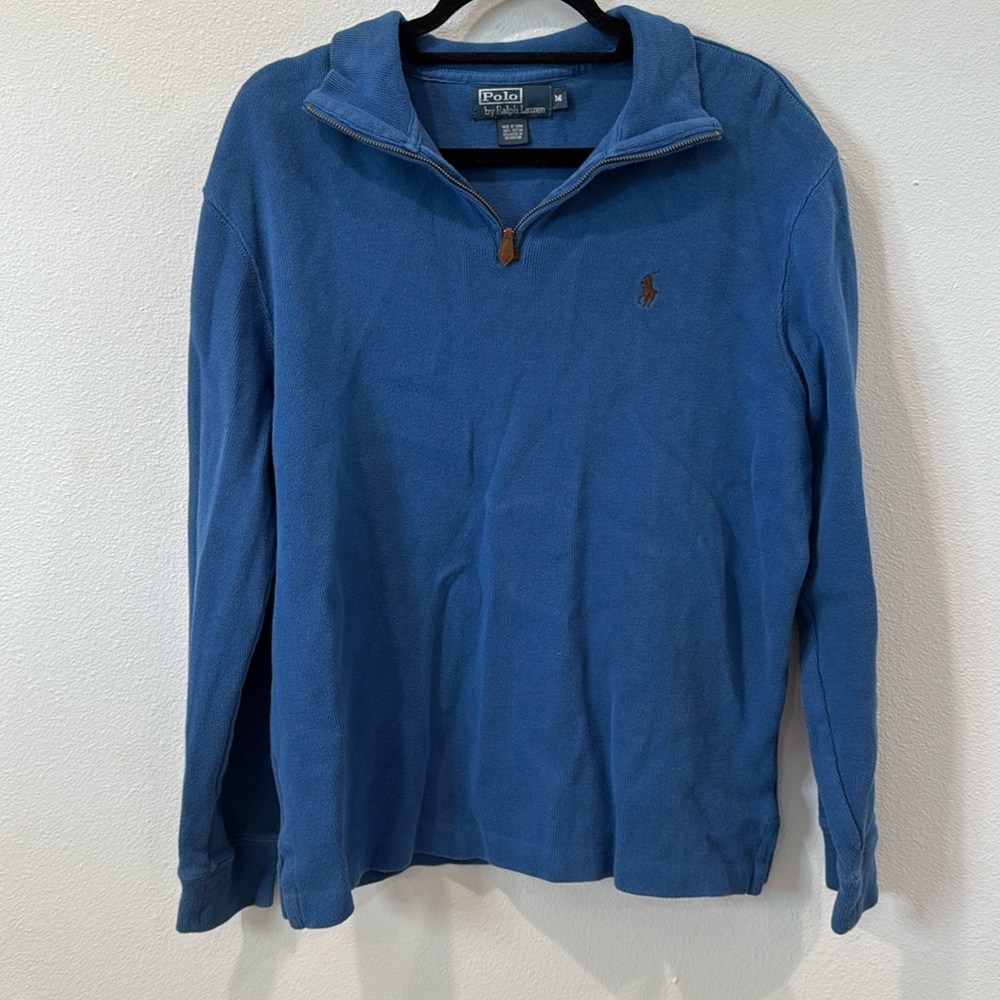 Man polo quarter zip